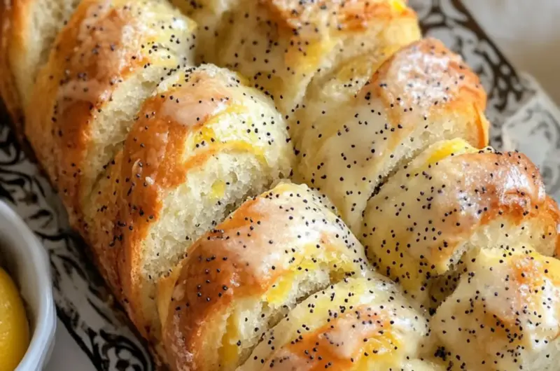 Lemon Poppy Seed Pull-Apart Bread