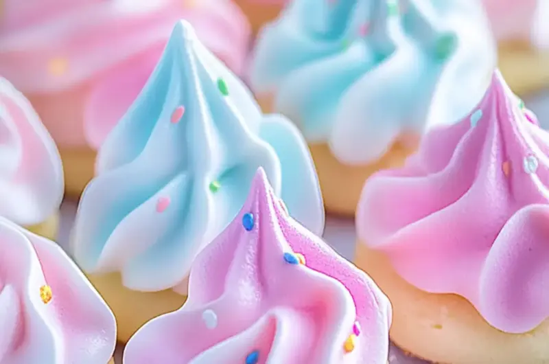 Unicorn Meringue Cookies