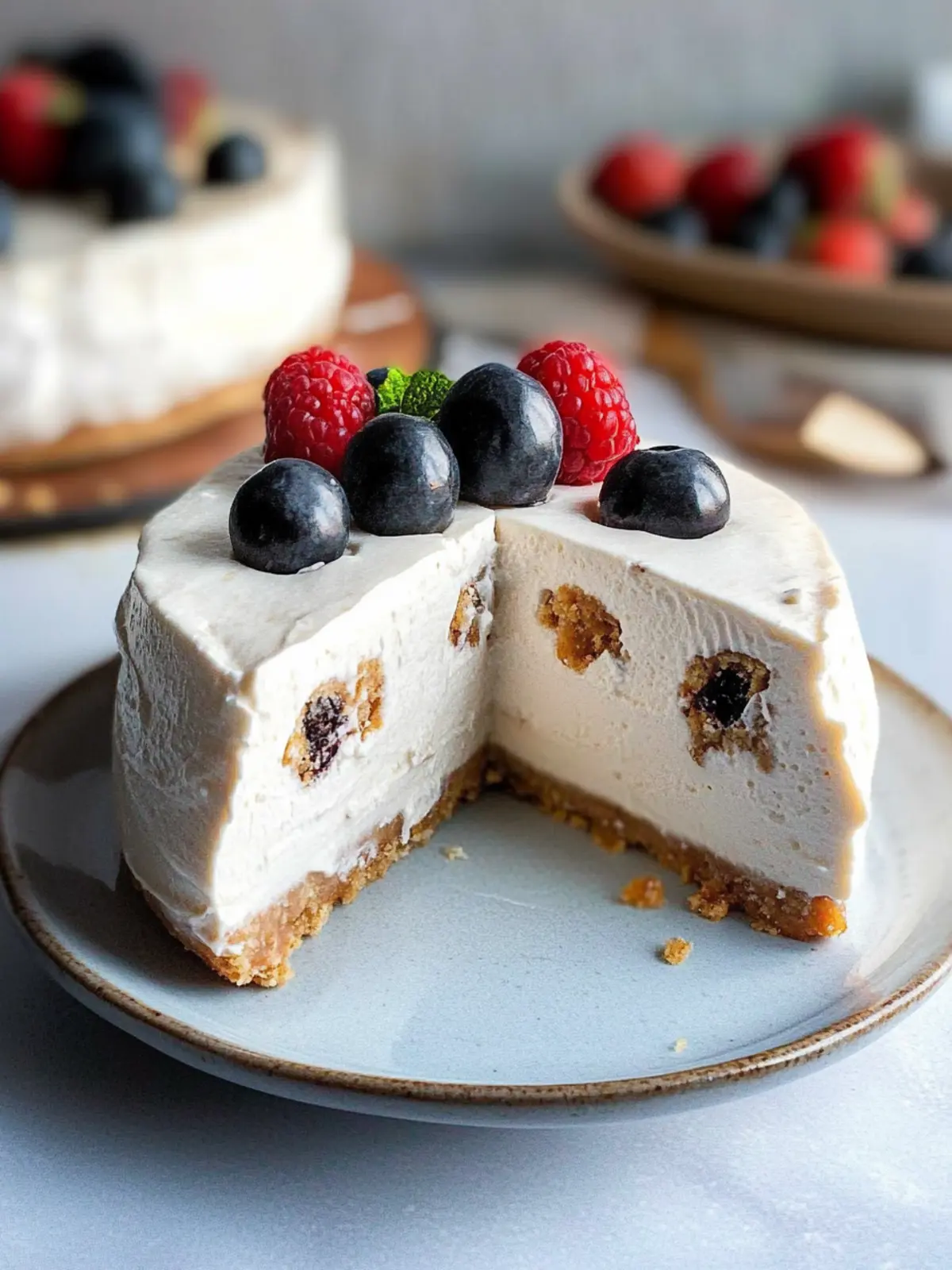 Indulge in No-Bake Vegan Cheesecake with Cookie Dough Bliss 2 No-Bake Vegan Cheesecake