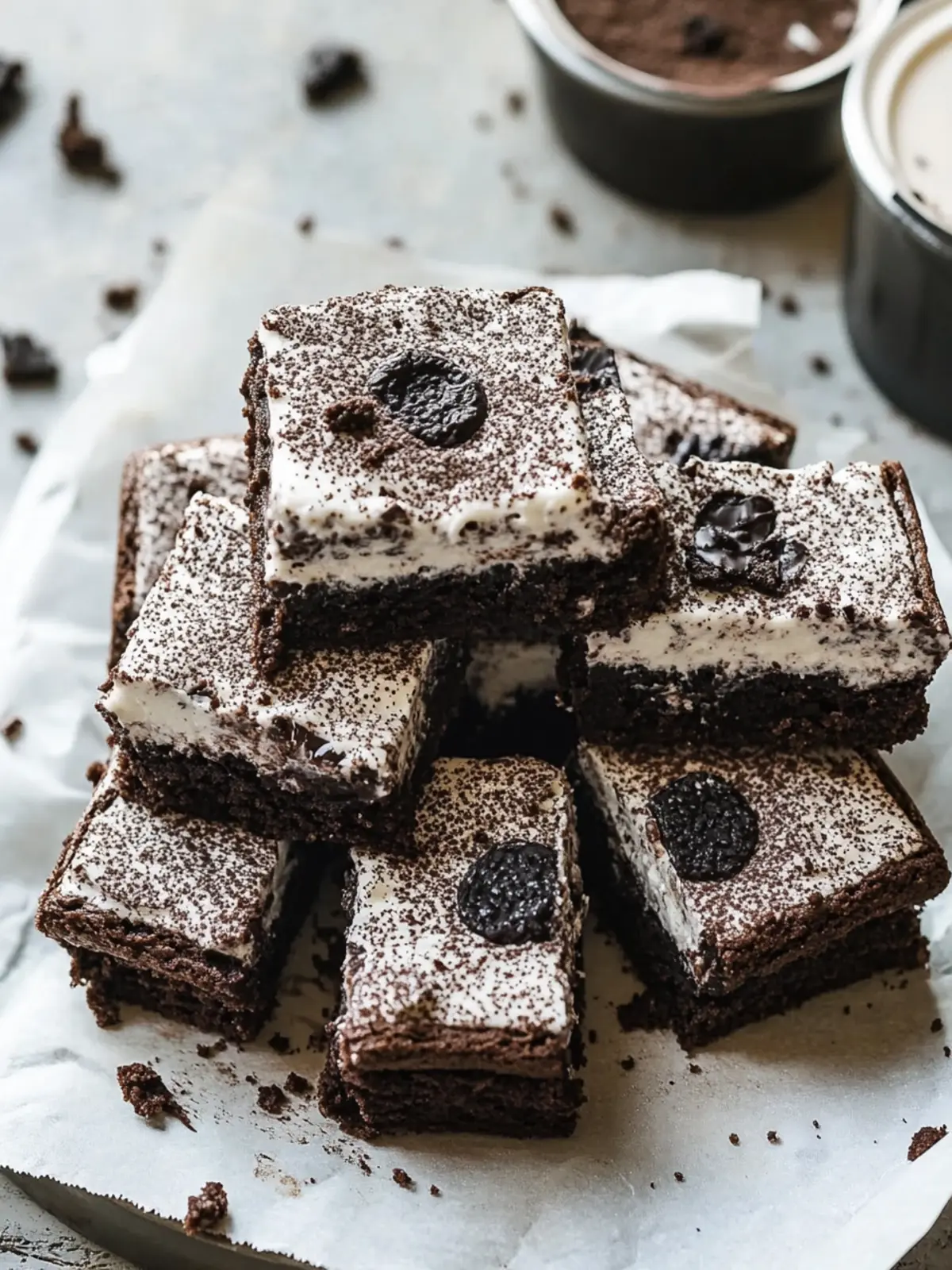 Irresistible Cookies and Cream Brownies That Bring Back Childhood 4 Cookies and Cream Brownies