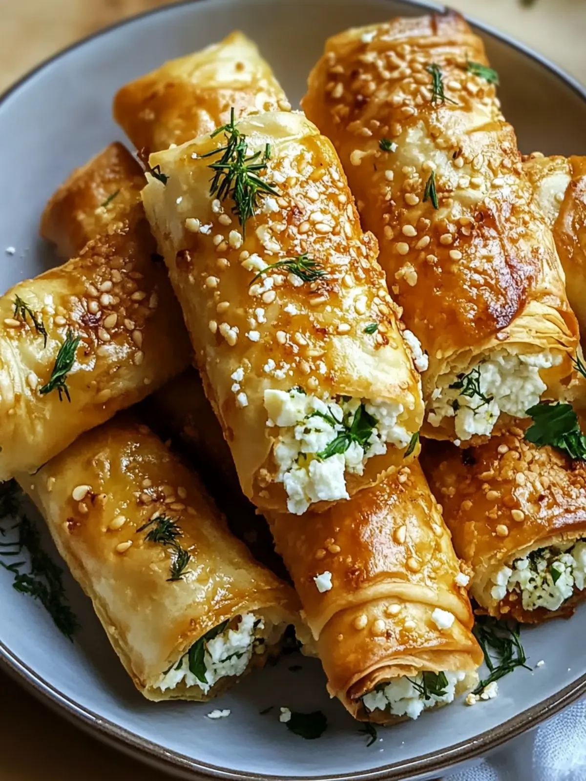 Crispy Oven Fried Feta Rolls with a Sweet Chili Kick 3 Oven Fried Feta Rolls