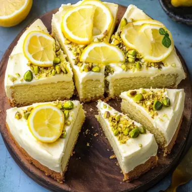 Irresistible Lemon Pistachio Cake with Creamy Frosting 10 Lemon Pistachio Cake