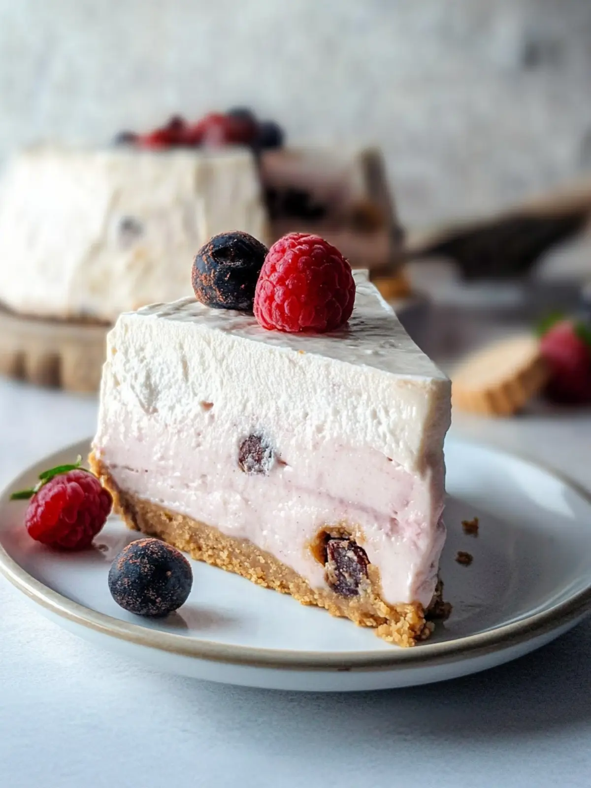 Indulge in No-Bake Vegan Cheesecake with Cookie Dough Bliss 4 No-Bake Vegan Cheesecake