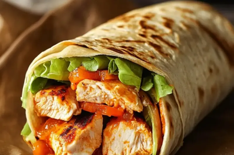 Grilled Buffalo Chicken Wraps