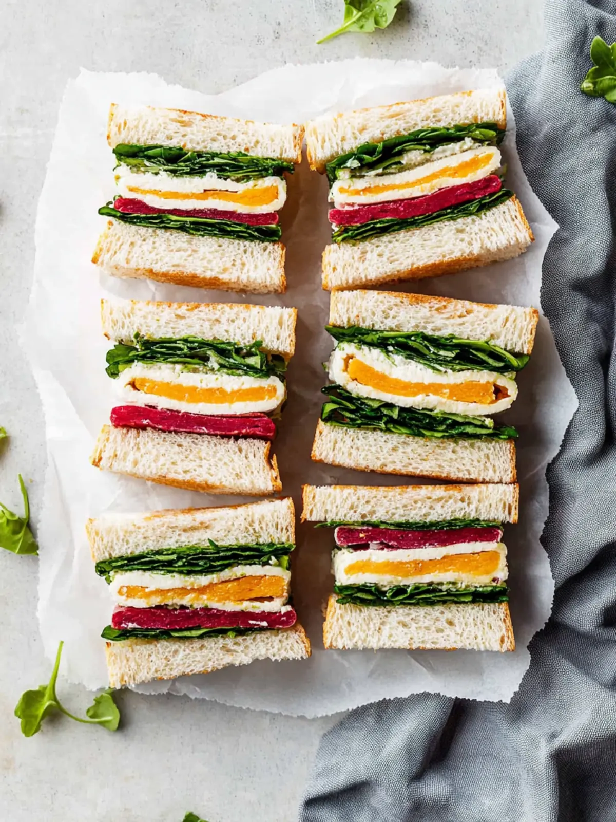 Colorful Ribbon Sandwiches: A Healthy Party Delight 3 Ribbon Sandwiches
