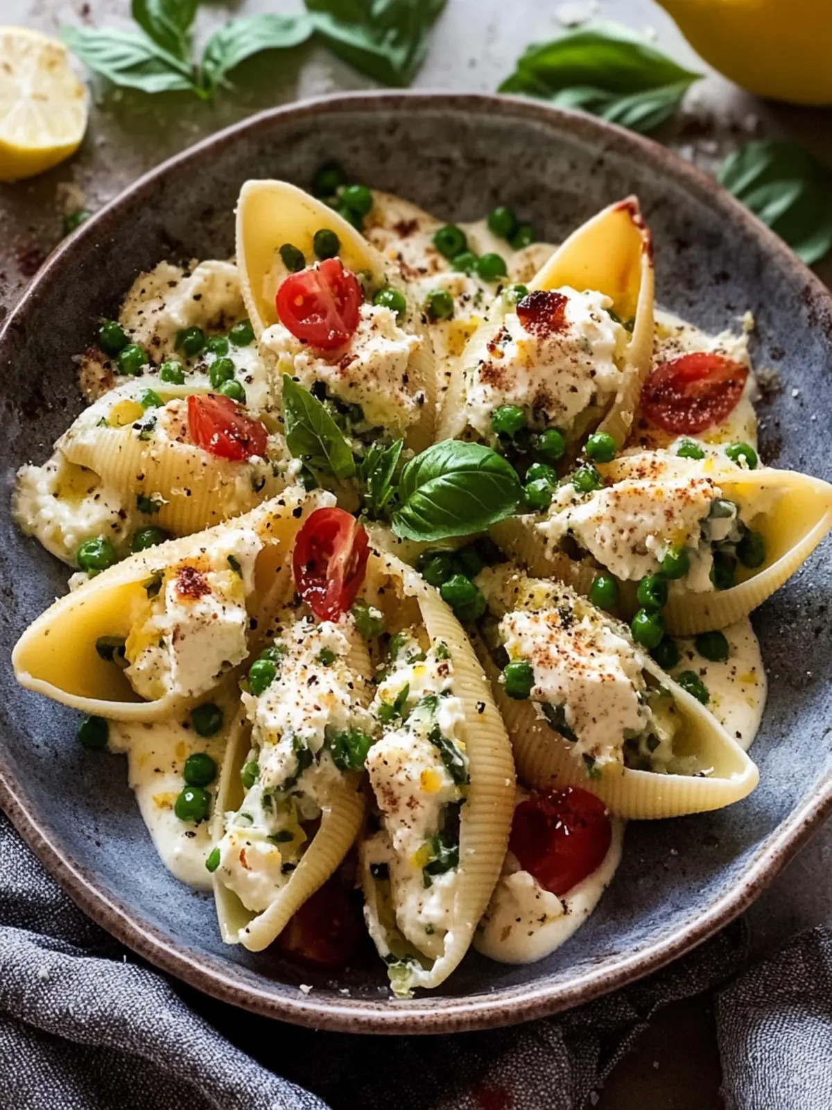 Lemony Ricotta Stuffed Shells: A Fresh Twist on Comfort Food 4 Lemony Ricotta Stuffed Shells