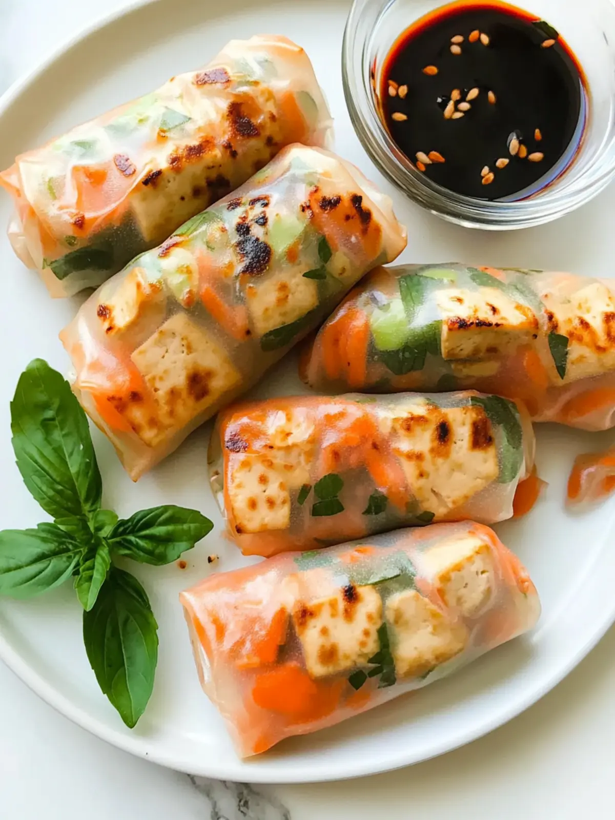 Crispy Healthy Tofu Spring Rolls: Easy & Vegan Delight 4 Healthy Tofu Spring Rolls