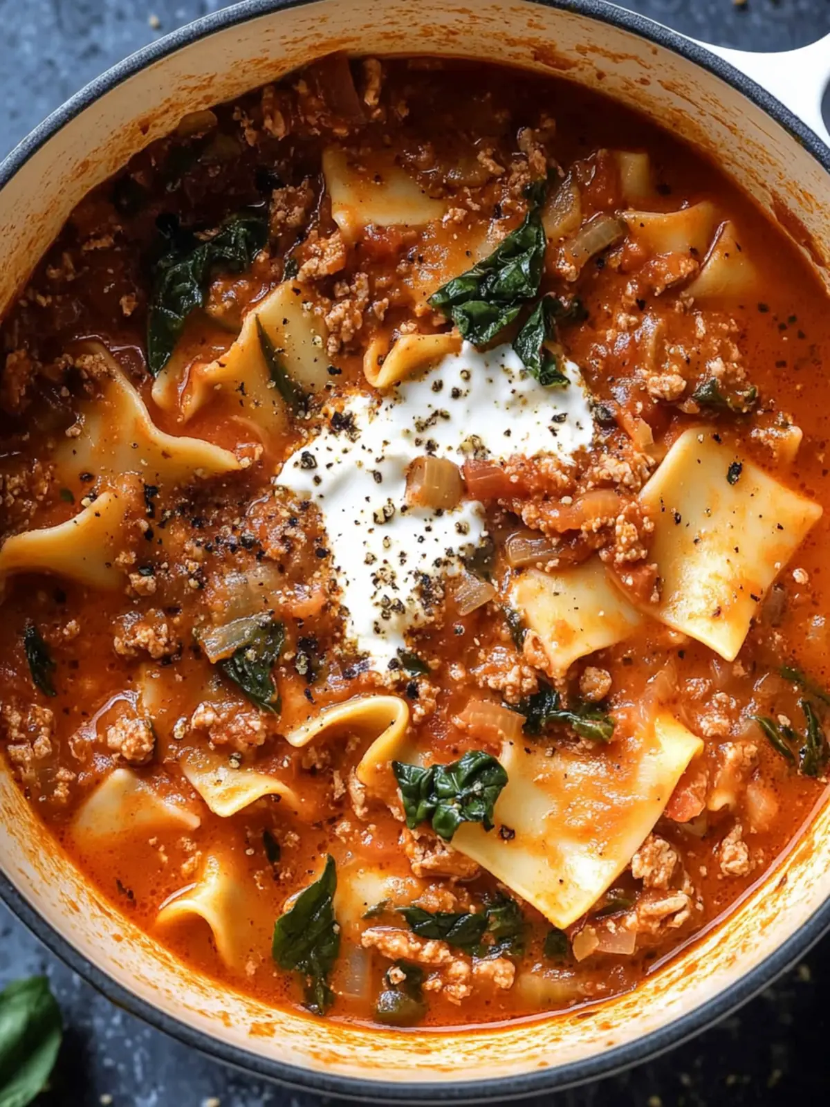 One Pot Lasagna Soup: Comfort in Every Delicious Bite 2 One Pot Lasagna Soup