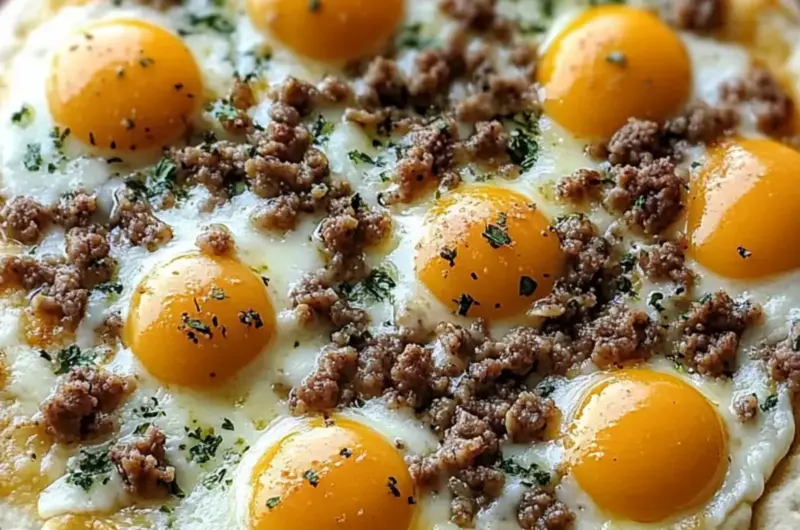 Biscuits and Gravy Breakfast Pizza