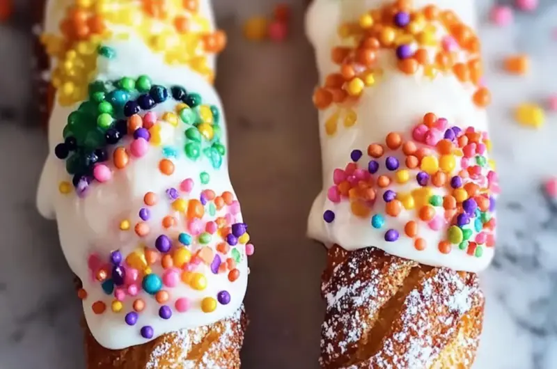 Rainbow Cannoli Bliss