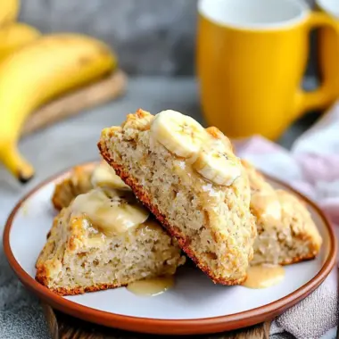 Banana Bread Scones with Creamy Cinnamon Glaze for Breakfast Bliss 10 Banana Bread Scones