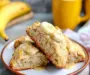 Banana Bread Scones with Creamy Cinnamon Glaze for Breakfast Bliss