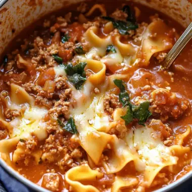 One Pot Lasagna Soup: Comfort in Every Delicious Bite 9 One Pot Lasagna Soup