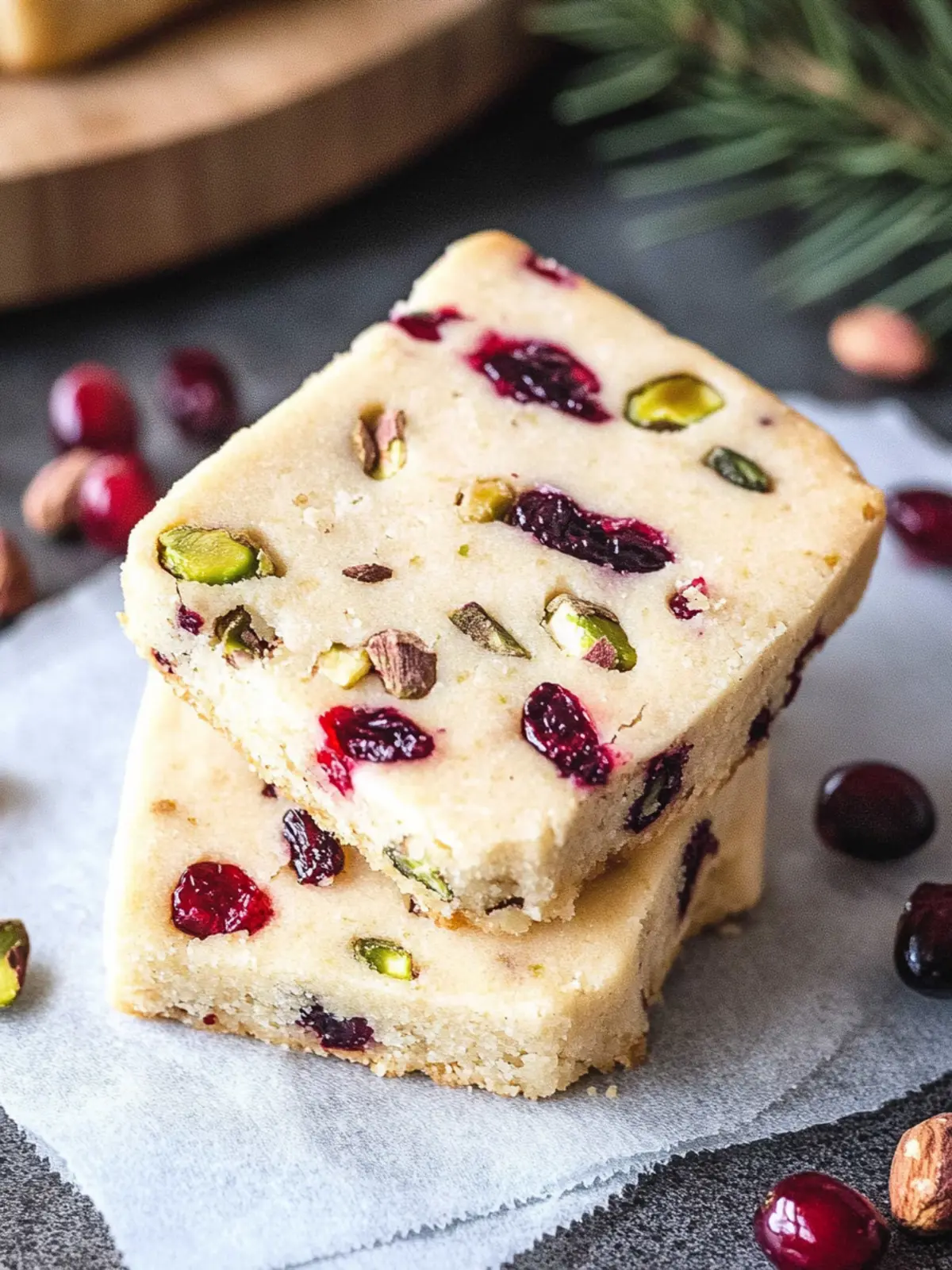 Cranberry Pistachio Shortbread: A Festive Treat to Cherish 2 Cranberry Pistachio Shortbread