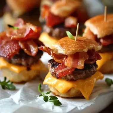 Mini Bacon Cheeseburger Bites That Will Wow Any Crowd 9 Mini Bacon Cheeseburger Bites