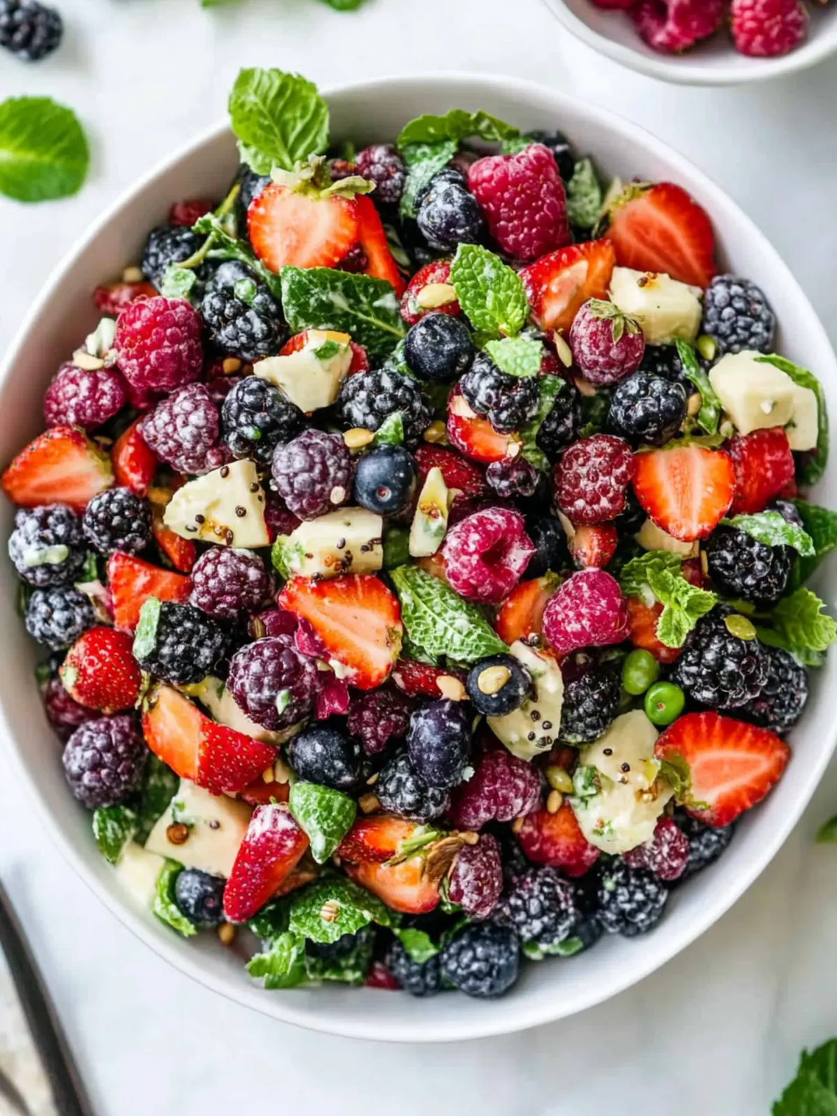 Superfood Berry Salad with Zesty Lemon Herb Dressing Delight 3 Superfood Berry Salad