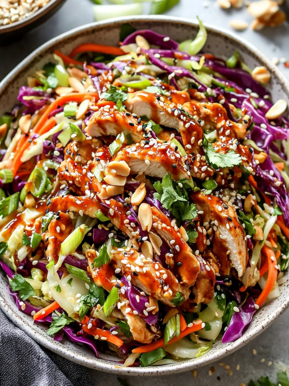 Fresh and Flavorful Sesame Chicken Cabbage Crunch Salad Delight 5 Sesame Chicken Cabbage Crunch Salad