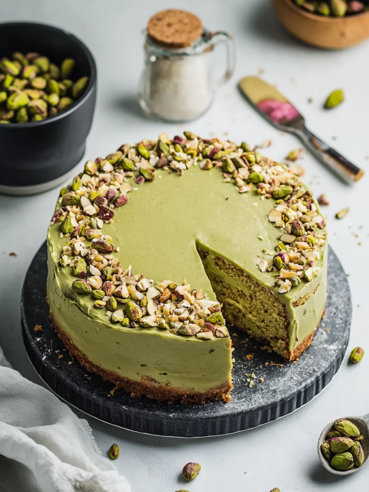 Delicious Vegan Pistachio Coffee Cake for Cozy Mornings 3 Vegan Pistachio Coffee Cake