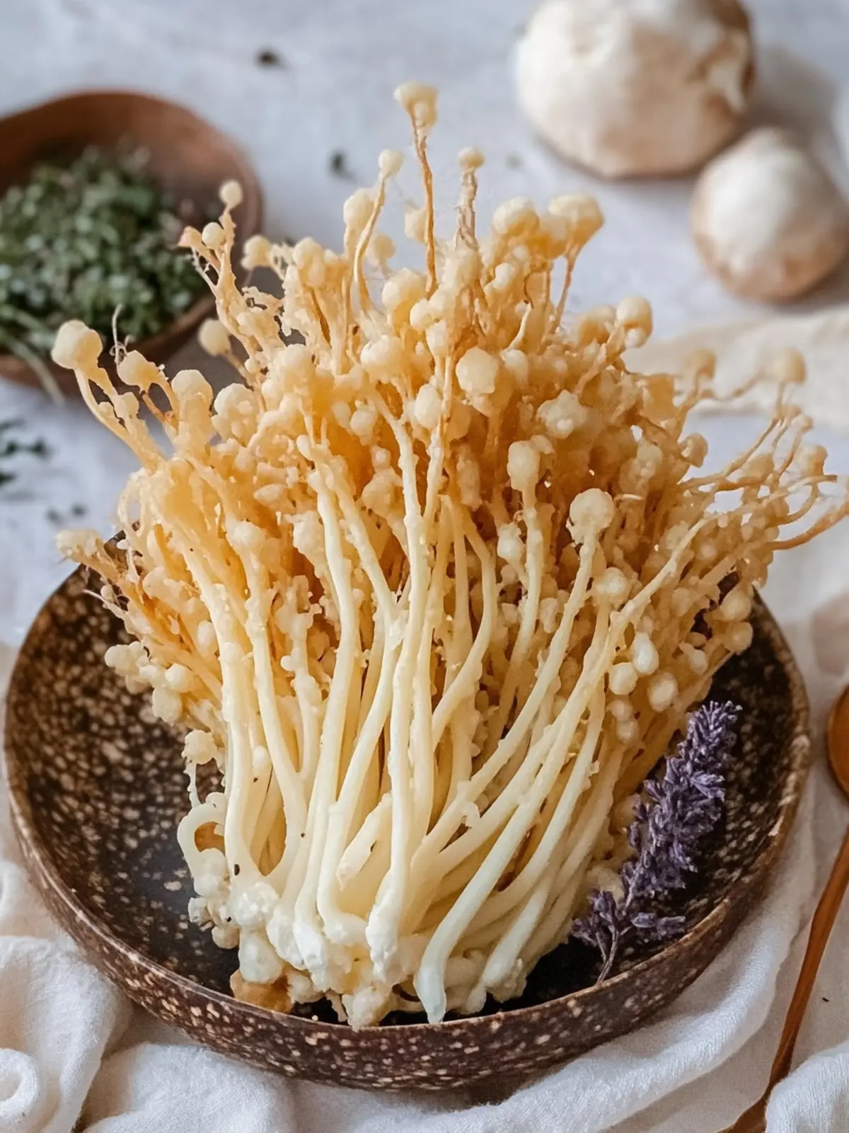 Crispy Fried Enoki Mushrooms: A Crunchy Delight You’ll Love 3 Crispy Fried Enoki Mushrooms