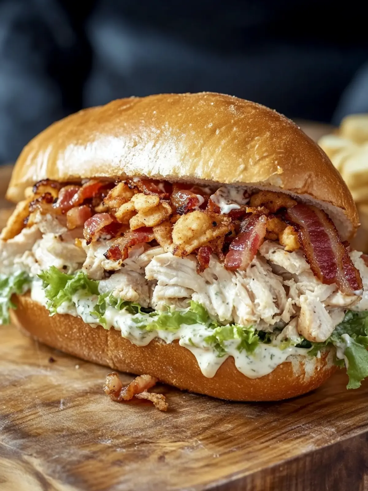 Delicious Chopped Chicken Bacon Ranch Sandwich for Busy Nights 5 Chopped Chicken Bacon Ranch Sandwich