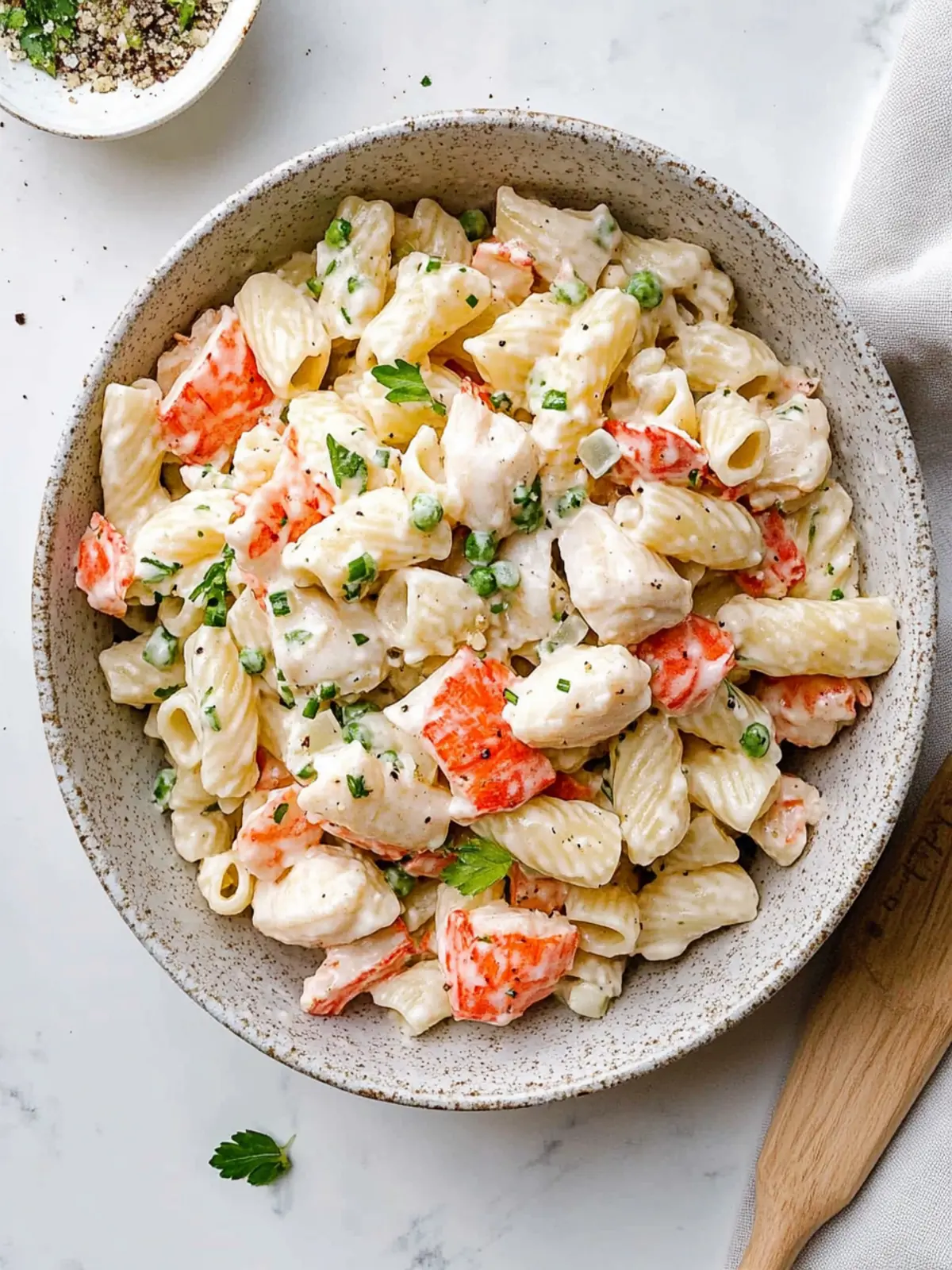 Mouthwatering Crab Pasta Salad for Effortless Summer Meals 2 Crab Pasta Salad