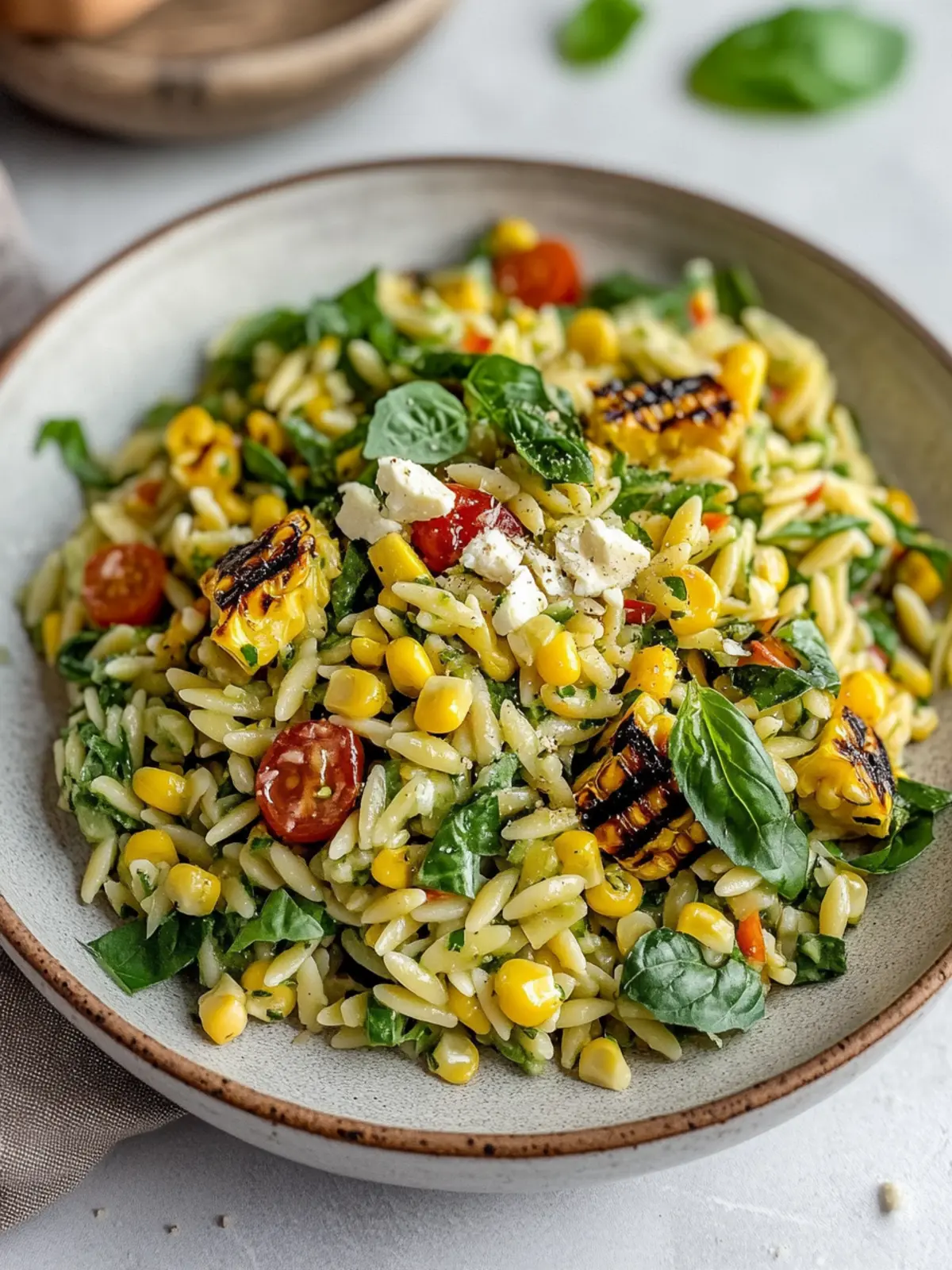 Grilled Corn Orzo Salad with Creamy Dill Dressing Surprise 4 Grilled Corn Orzo Salad