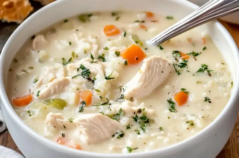 Creamy Chicken and Rice Soup