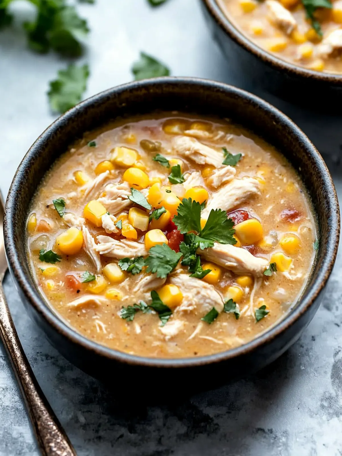 Savory Sweet Corn & Pepper Jack White Chicken Chili Delight 4 Sweet Corn & Pepper Jack White Chicken Chili