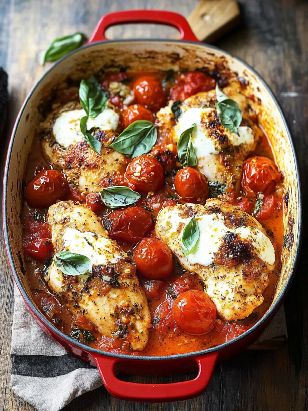 Garlic Tomato Chicken with Mozzarella: Comfort Food Made Easy 2 Garlic Tomato Chicken with Mozzarella