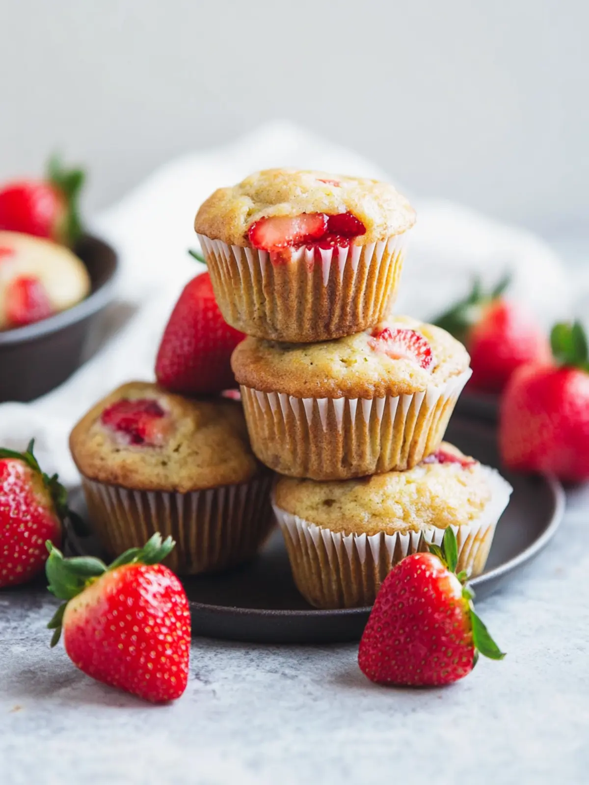 Delicious Strawberry Banana Yogurt Muffins You’ll Love 4 Strawberry Banana Yogurt Muffins