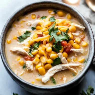 Savory Sweet Corn & Pepper Jack White Chicken Chili Delight 10 Sweet Corn & Pepper Jack White Chicken Chili