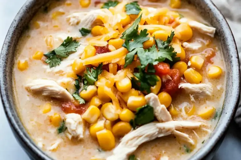 Sweet Corn & Pepper Jack White Chicken Chili