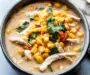 Savory Sweet Corn & Pepper Jack White Chicken Chili Delight