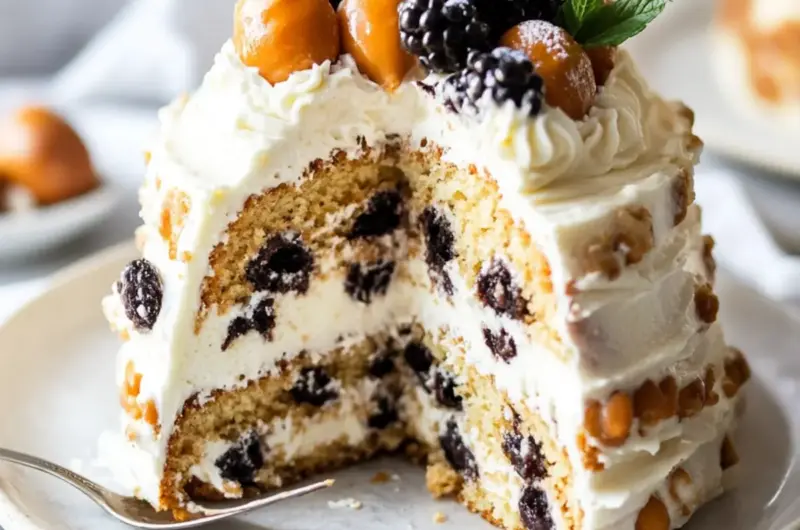 Vegan Cannoli Cake