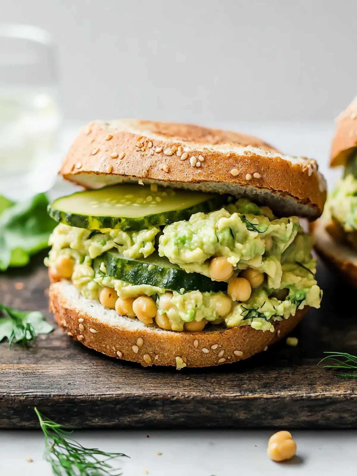Smashed Chickpea Avocado Dill Pickle Sandwiches That Wow 2 Smashed Chickpea Avocado Dill Pickle Sandwiches