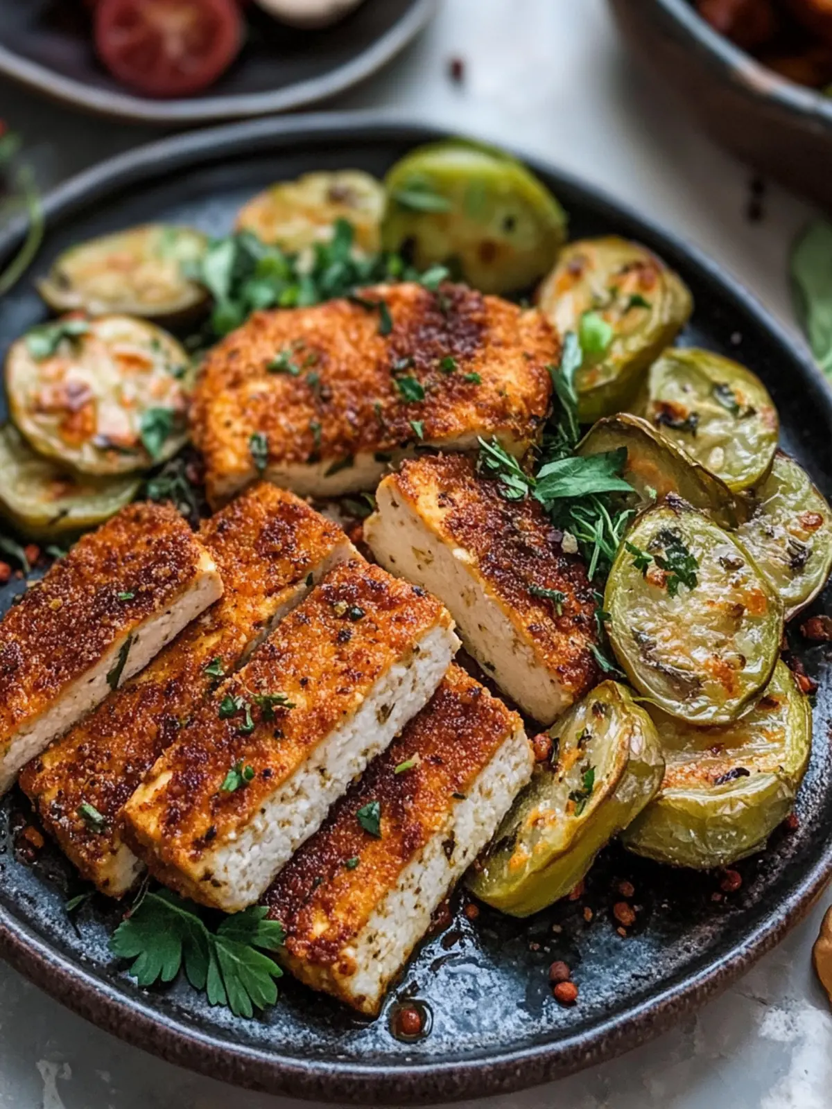 Crispy Herbed Tofu: Your New Favorite High-Protein Vegan Snack 2 Crispy Herbed Tofu