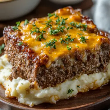 Melt-in-Your-Mouth Meatloaf with Mashed Potatoes and Cheese 10 Meatloaf with Mashed Potatoes and Cheese