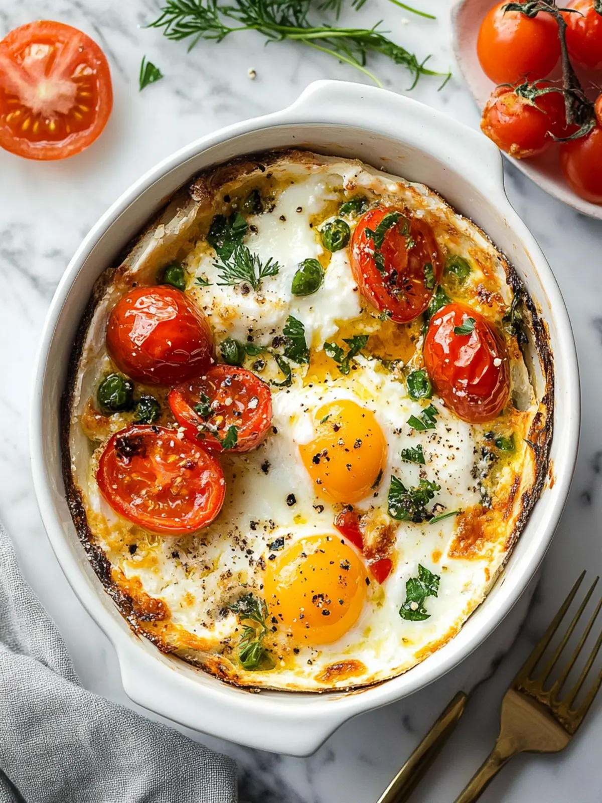 Baked Feta Eggs: A Creamy Mediterranean Breakfast Wonder 5 Baked Feta Eggs