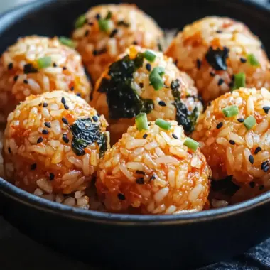 Delicious Kimchi Rice Balls (Kimchi Jumeokbap) for Quick Snacking 10 Kimchi Rice Balls (Kimchi Jumeokbap)