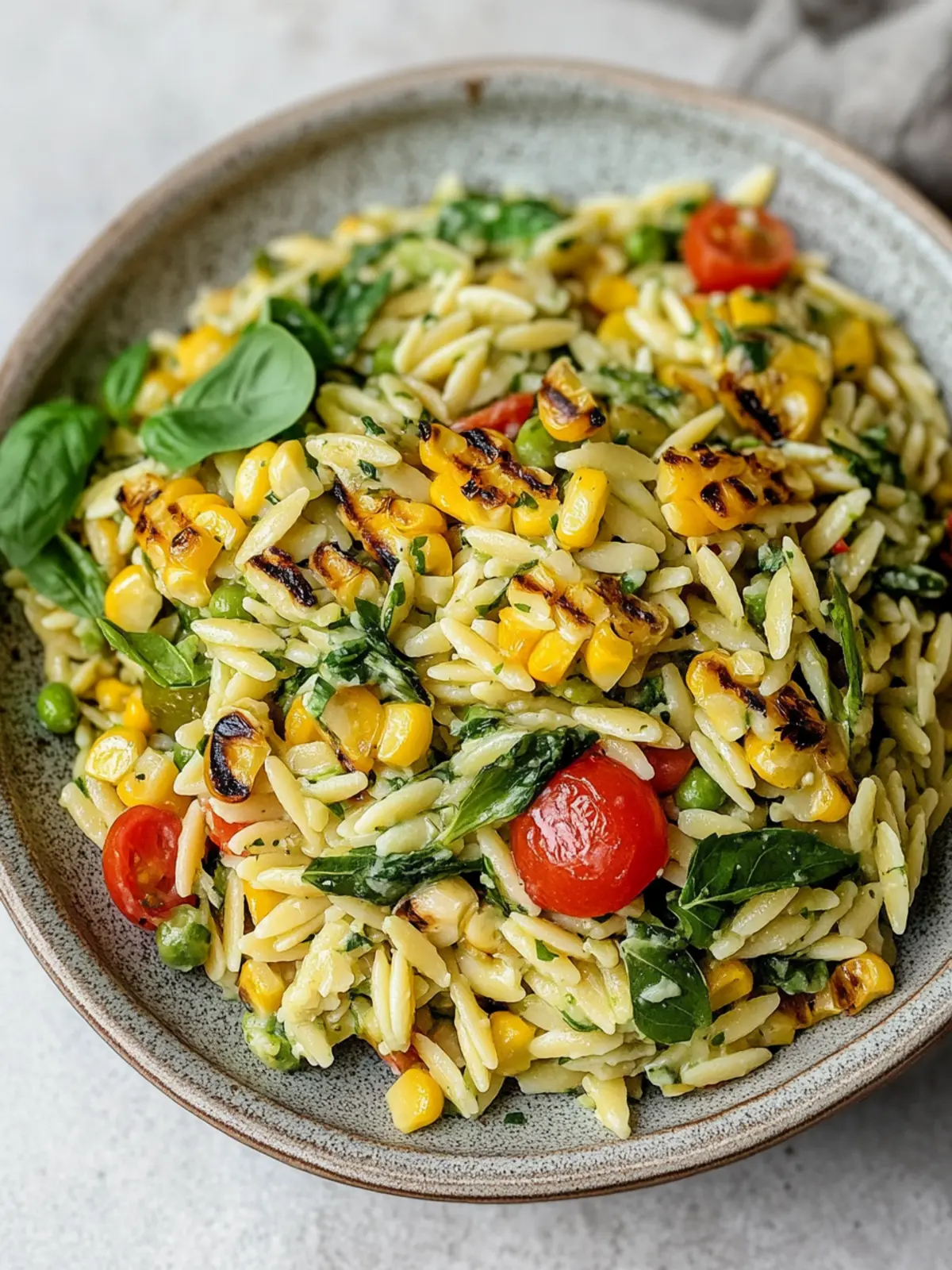 Grilled Corn Orzo Salad with Creamy Dill Dressing Surprise 3 Grilled Corn Orzo Salad