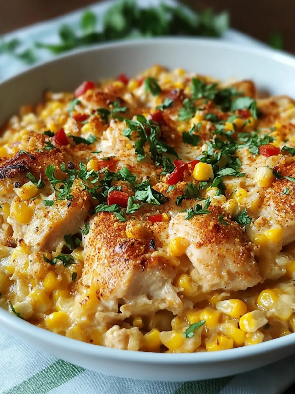 Creamy Street Corn Chicken Casserole for Cozy Nights 5 Street Corn Chicken Casserole