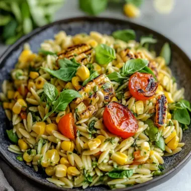 Grilled Corn Orzo Salad with Creamy Dill Dressing Surprise 9 Grilled Corn Orzo Salad
