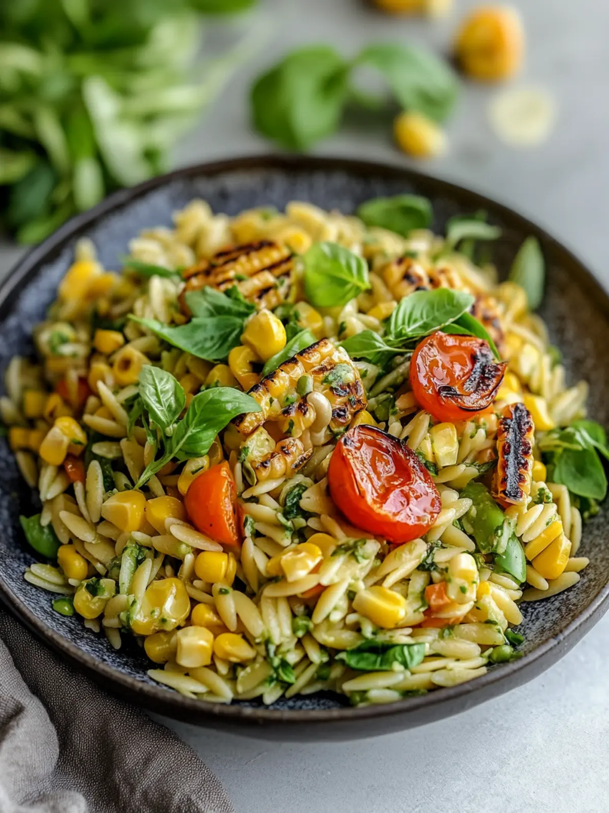 Grilled Corn Orzo Salad with Creamy Dill Dressing Surprise 5 Grilled Corn Orzo Salad