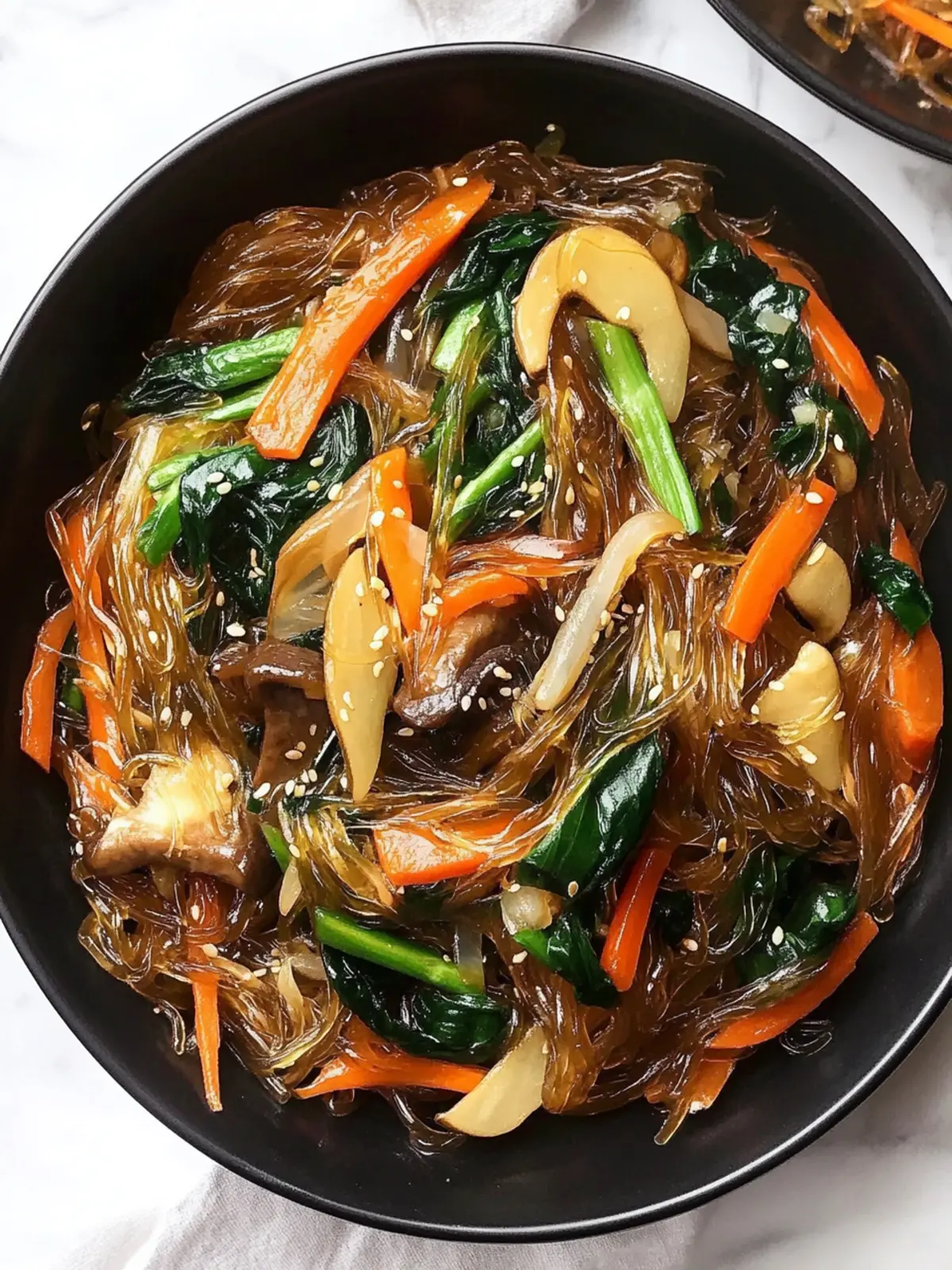 Delicious Japchae: Ultimate Korean Glass Noodle Stir Fry Recipe 4 Japchae (Korean Glass Noodle Stir Fry)