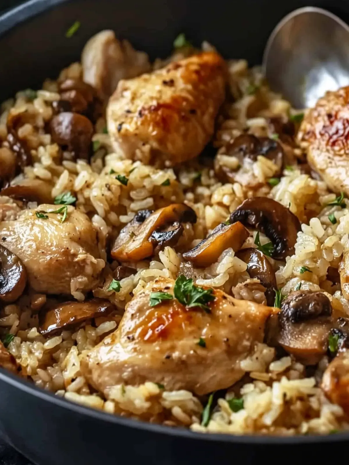 One Pot Mushroom Chicken and Rice for Cozy Nights In 4 One Pot Mushroom Chicken and Rice