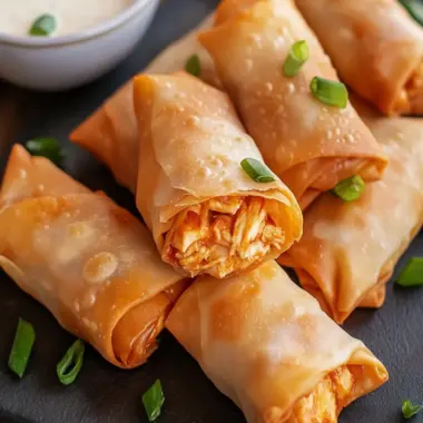Irresistible Buffalo Chicken Egg Rolls for Game Day Bliss 9 Buffalo Chicken Egg Rolls