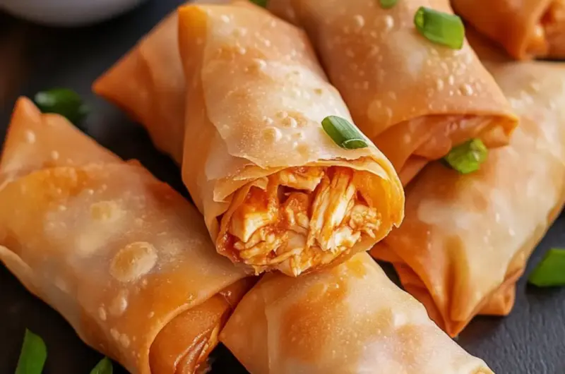 Buffalo Chicken Egg Rolls