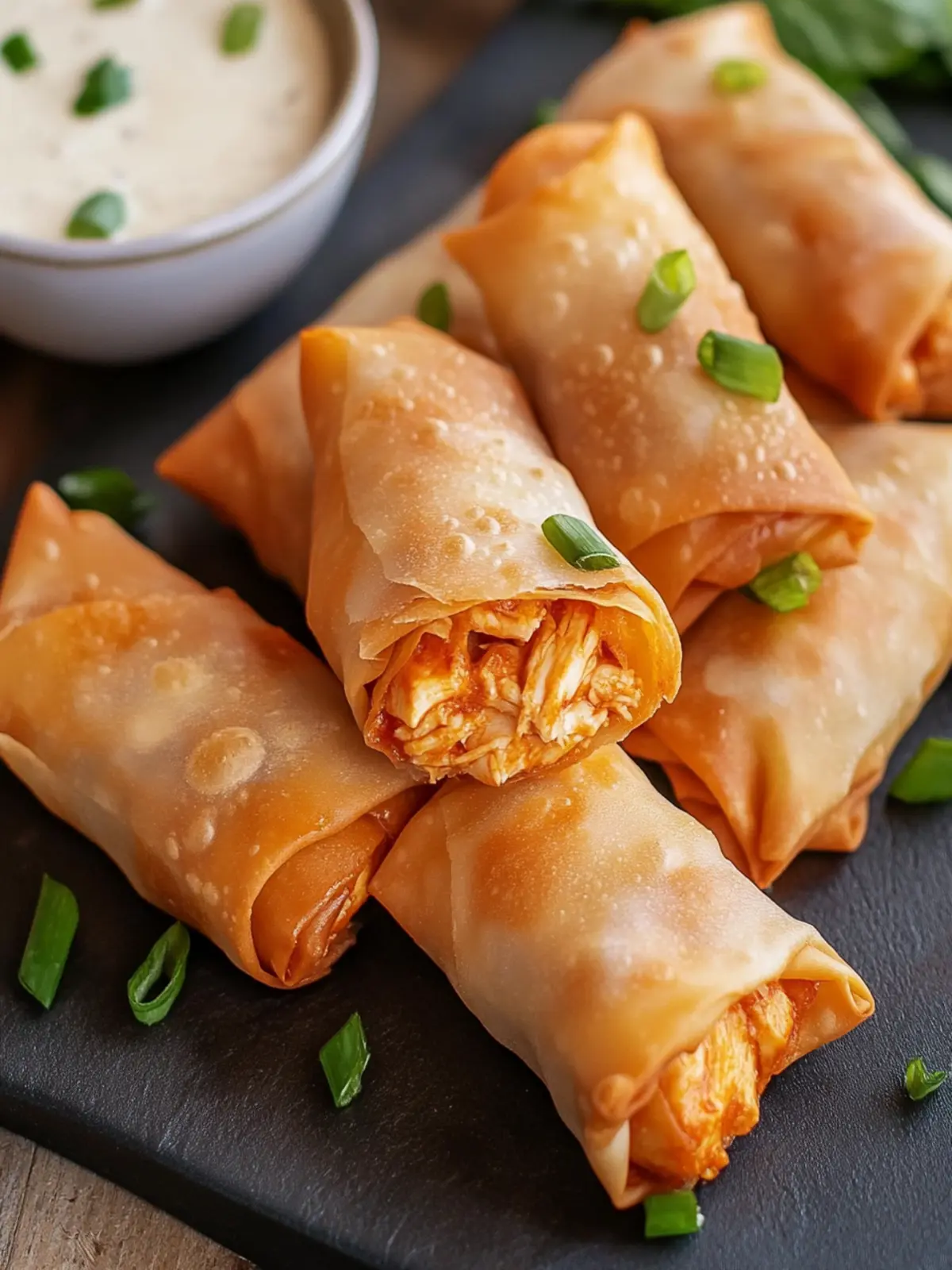 Irresistible Buffalo Chicken Egg Rolls for Game Day Bliss 5 Buffalo Chicken Egg Rolls