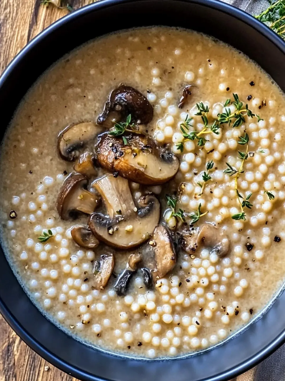Creamy Mushroom & Pearl Couscous Soup: Cozy Comfort in 30 Minutes 3 Creamy Mushroom & Pearl Couscous Soup