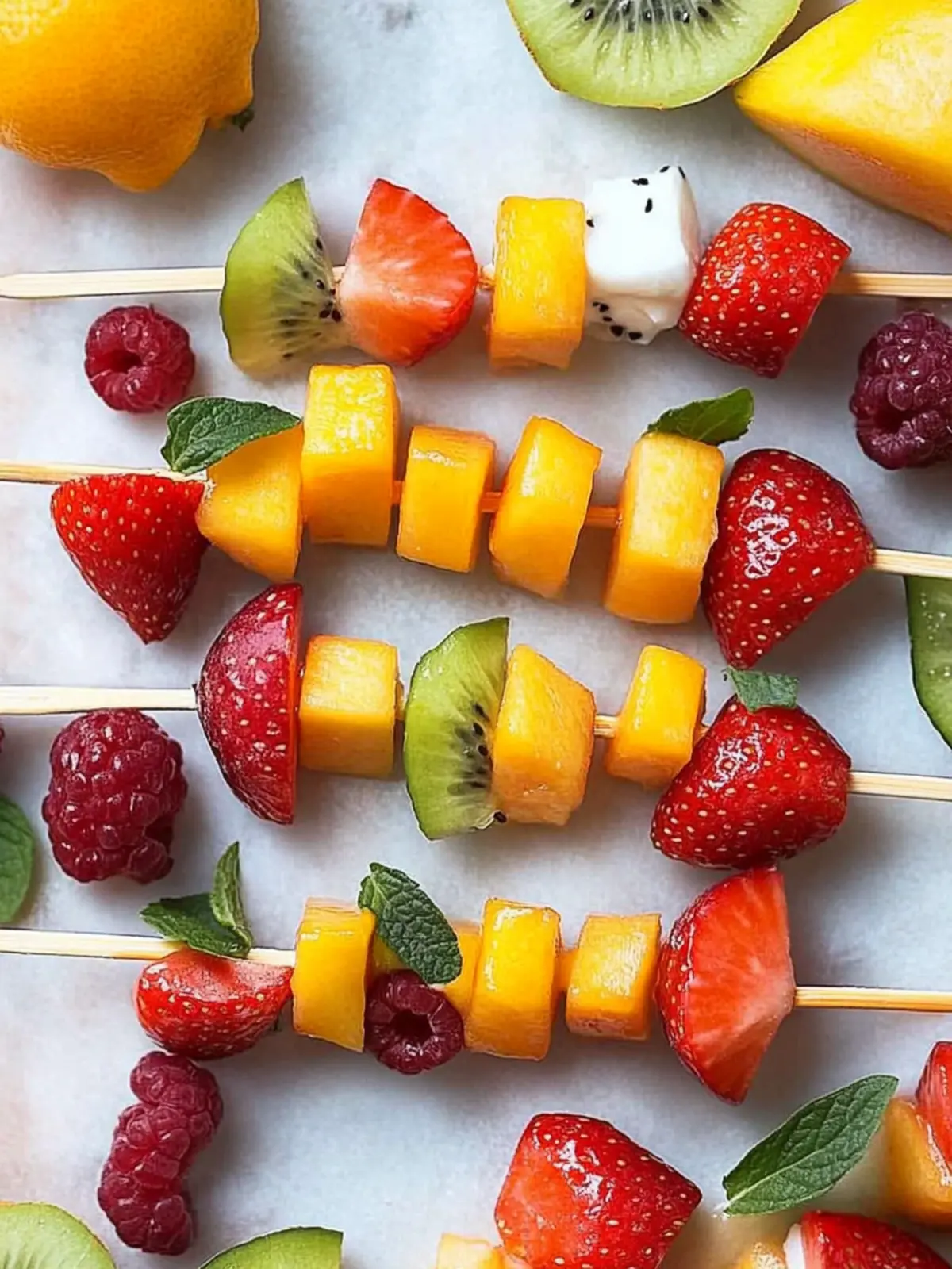 Delicious Fruit Skewers That Spice Up Your Snack Game 3 Fruit Skewers